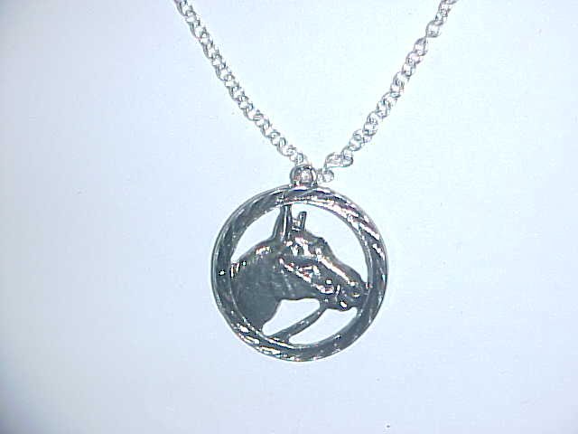 Necklace - Horse in circle