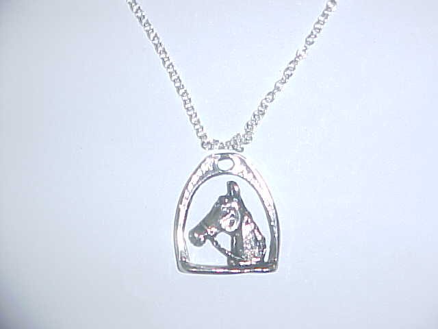 Necklace - Horse in stirrup