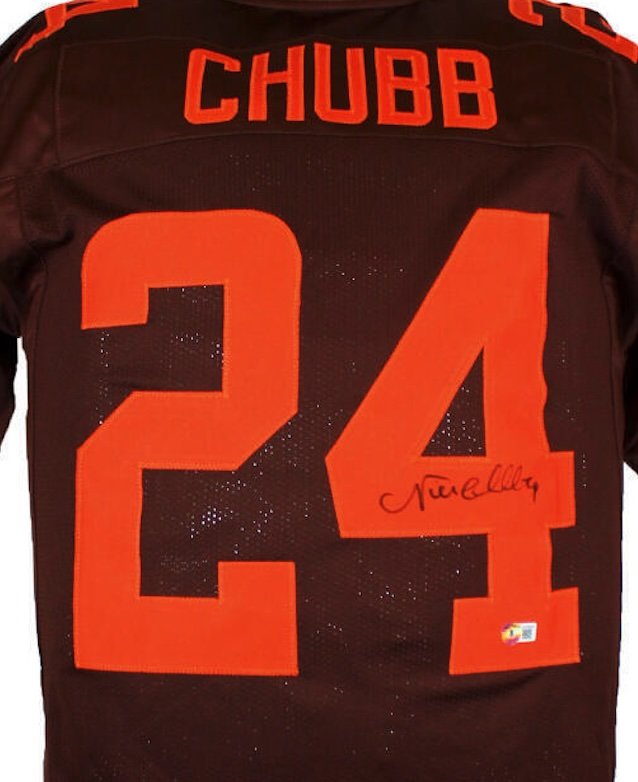 Nick Chubb Signed Autographed Cleveland Browns Jersey Beckett