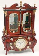 Deluxe Antique Style Musical Jewelry Cabinet