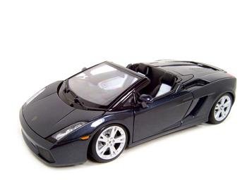 LAMBORGHINI GALLARDO SPYDER BLACK 1:18 DIECAST MODEL