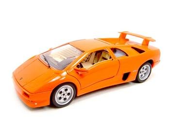 LAMBORGHINI DIABLO ORANGE 1:18 DIECAST MODEL