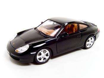 PORSCHE 911 CARRERA 4 BLACK 1:18 DIECAST MODEL BURAGO