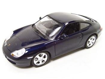 PORSCHE 911 CARRERA 4 BLUE 1:18 DIECAST MODEL BURAGO