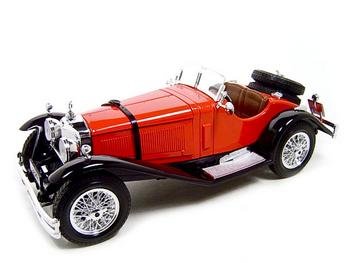 1928 MERCEDES BENZ SSK RED 1:18 DIECAST MODEL