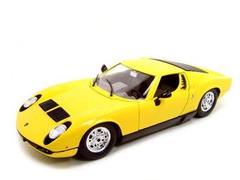1968 LAMBORGHINI MIURA YELLOW 1:18 DIECAST MODEL