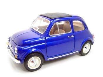 1965 FIAT 500L HT BLUE 1:18 DIECAST MODEL