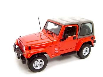 JEEP WRANGLER SAHARA RED 1:18 DIECAST MODEL