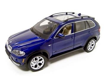 BMW X5 BLUE 4.8i 1:18 DIECAST MODEL 2006 2007 2008 BURAGO