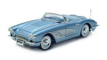 1958 CHEVROLET CORVETTE 1/18 DIECAST MODEL BLUE