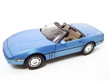1986 Chevrolet Corvette Blue 1/18 Diecast Model By Greenlight