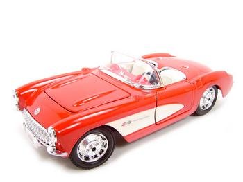 1/24 SCALE 1957 CHEVROLET CORVETTE MODEL RED