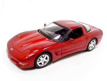 CHEVROLET CORVETTE C5 COUPE RED 1:18 DIECAST MODEL BURAGO