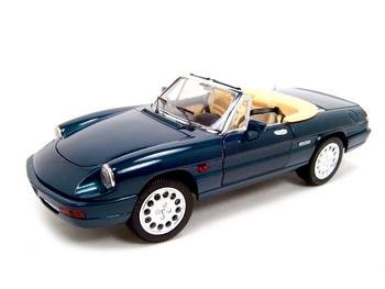 ALFA ROMEO SPYDER GREEN 1:18 DIECAST MODEL