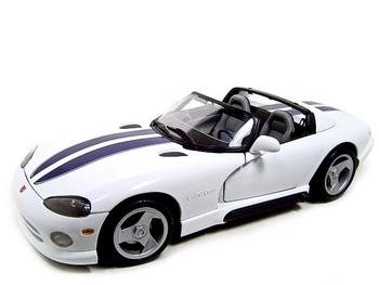 DODGE VIPER RT/10 WHITE 1:12 SCALE DIECAST MODEL