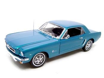 1964 1/2 FORD MUSTANG TURQOUISE 1:18 DIECAST MODEL