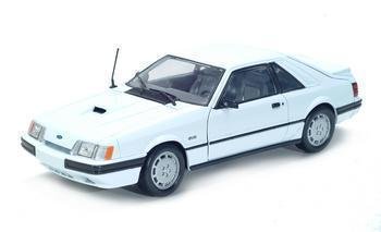 1986 FORD MUSTANG SVO 1/18 DIECAST MODEL WHITE