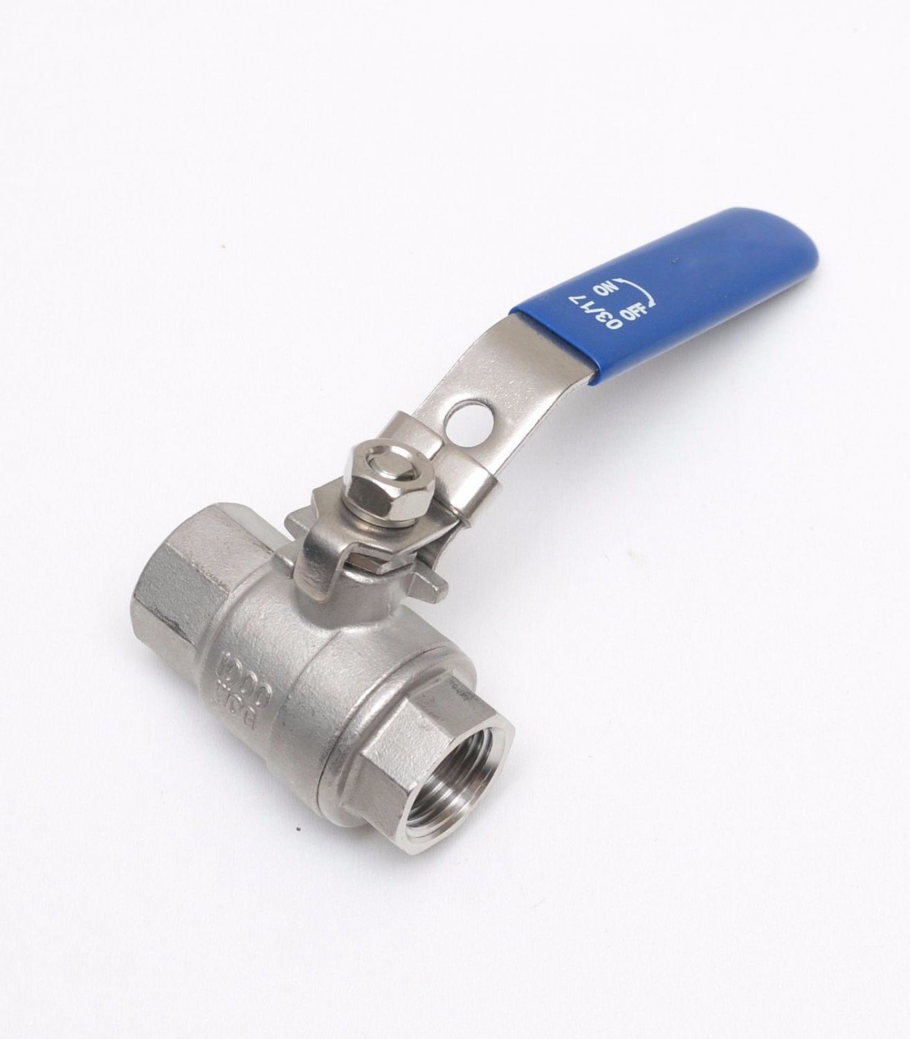 Ball Valve 1 2 Female NPT Lock Out Steel Full Port 1000 PSI WOG Water