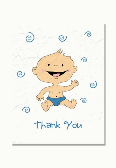 "New Baby" Baby Shower Thank You Cards