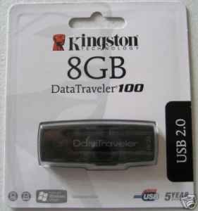 Kingston 8GB DataTraveler 100 USB Flash Drive--Free Shipping