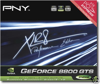 PNY NVIDIA GeForce 8800GTS (G92) 8800 GTS 512MB SLI -- Free Shipping