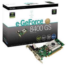 eVGA NVIDIA Geforce 8400GS 8400 GS 256MB PCI-e Vedio Card -- Free Shipping