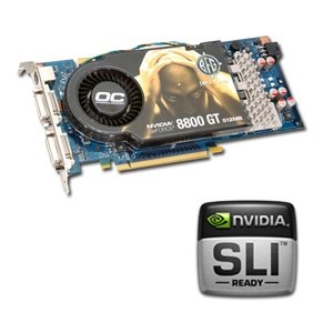 BFG GeForce 8800GT 8800 GT OC 512MB 625MHz SLI PCI-e Video Card