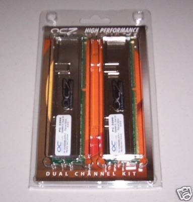 OCZ Platinum 2GB 2x 1GB DDR PC-3200 400MHz 184-pin Desktop Memory