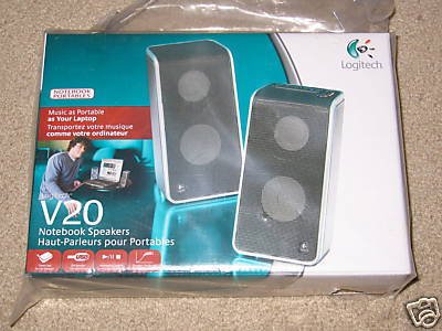 Logitech V20 Portable Notebook / Laptop USB Speakers