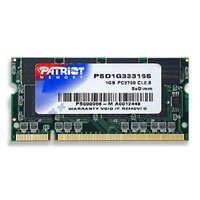 Patriot 1GB PC2700 DDR 333 MHz SODIMM Notebook / Laptop Memory