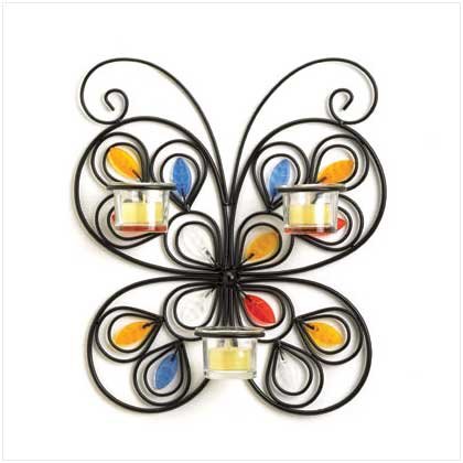Butterfly Wall Decor Candle Holder