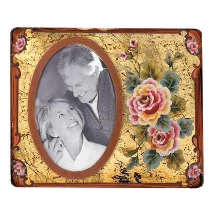 Antique Rose Picture Frame