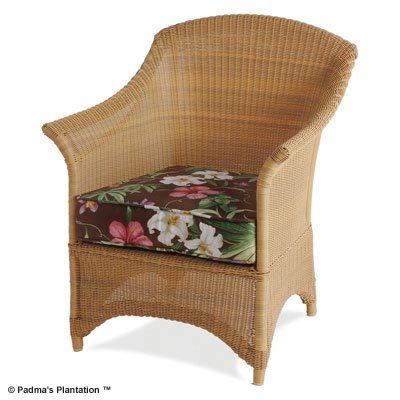 PADMA'S PLANTATION- OUTDOOR RESORT RATTAN CHAIR-HONEY OR CAFE FINISH