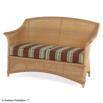 PADMA'S PLANTATION- OUTDOOR RESORT LOVE SEAT-HONEY OR CAFE FINISH