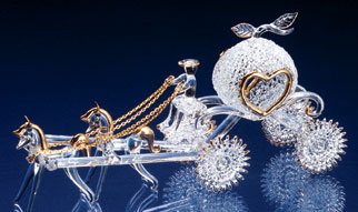 Spun Glass Cinderella's Carriage