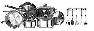 Kinetic- Classicor 17 Pc Stainless Steel Cookware Set