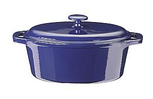 Kinetic- Color Cast 7 Quart Oval Roaster - Blue