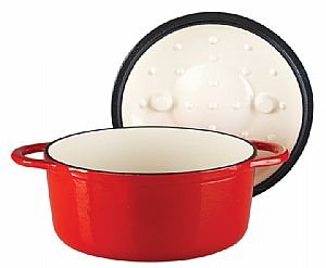 Kinetic- 2.6qt Casserole with basting lid - RED