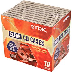 TDK CD Jewel Cases 10pk