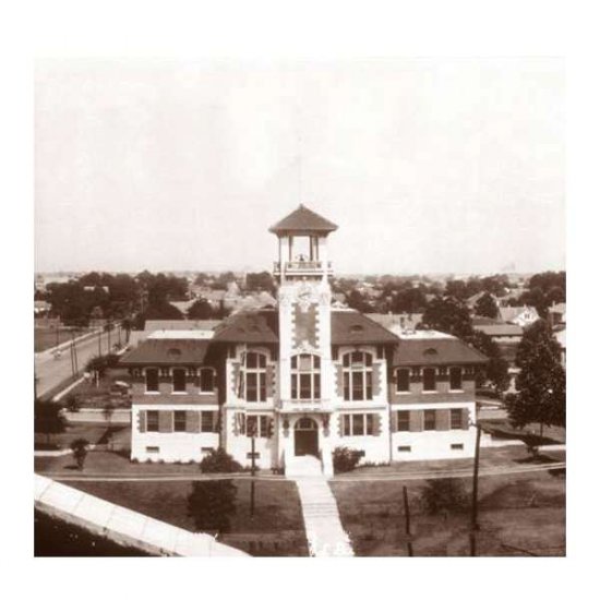 30" Wide Sepia Toned Panoramic Photo of City Hall in 1923