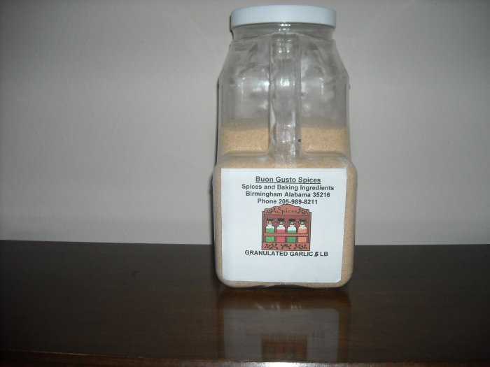 garlic granulated 5 lb $25.37--spices seasonings & herbs