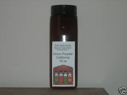 onion powder california 18 oz JAR $11.99--spices seasonings & herbs