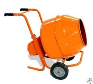 5 CuFt Wheelbarrow Style Electric Cement Mixer
