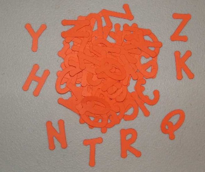 Scrapbooking Sizzix Lollipop Alphabet - Primary Orange