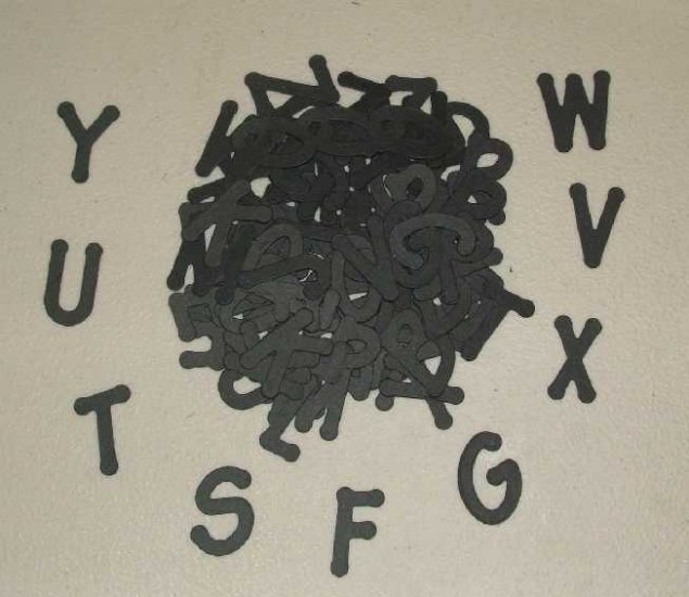 Scrapbooking Sizzix Lollipop Alphabet - Black