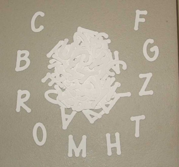 Scrapbooking Sizzix Lollipop Alphabet - White