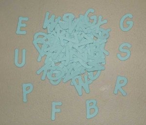 Scrapbooking Sizzix Lollipop Alphabet - Pastel Blue
