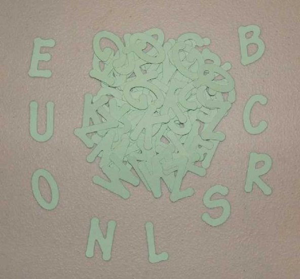 Scrapbooking Sizzix Lollipop Alphabet - Pastel Green