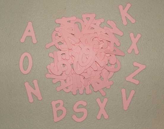 Scrapbooking Sizzix Lollipop Alphabet - Pink