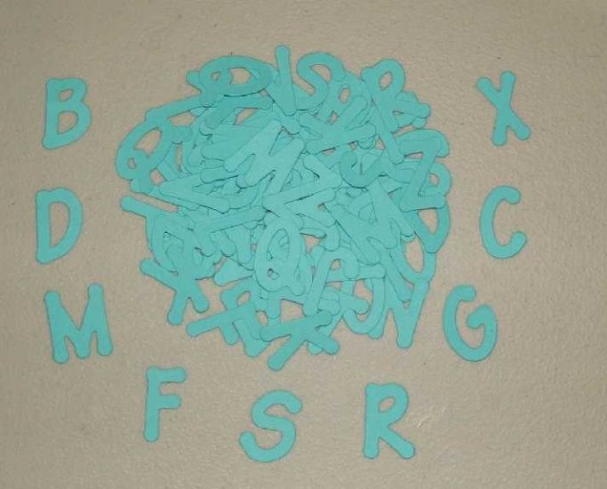 Scrapbooking Sizzix Lollipop Alphabet - Bright Blue